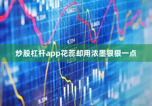 炒股杠杆app花蕊却用浓墨狠狠一点